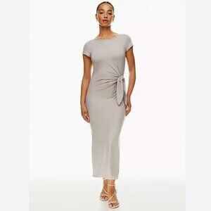 Aritzia Wilfred Fortune Midi Dress (Medium) in Ashen - Like New